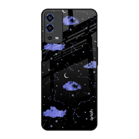 Constellations Oppo A55 Glass Back Cover Online