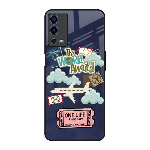 Tour The World Oppo A55 Glass Back Cover Online