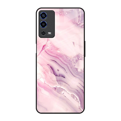 Diamond Pink Gradient Oppo A55 Glass Back Cover Online