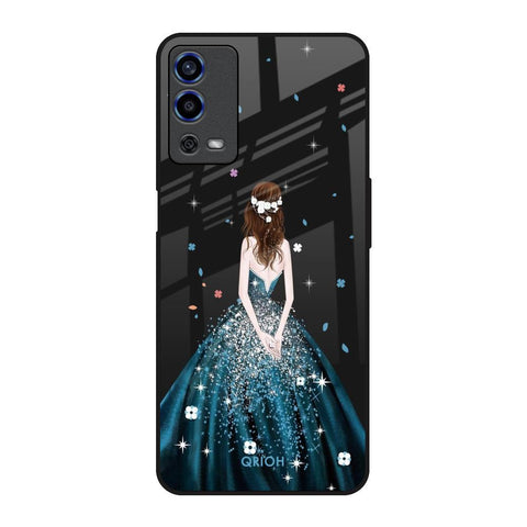 Queen Of Fashion Oppo A55 Glass Back Cover Online