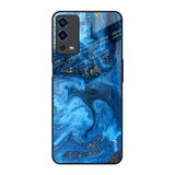 Gold Sprinkle Oppo A55 Glass Back Cover Online
