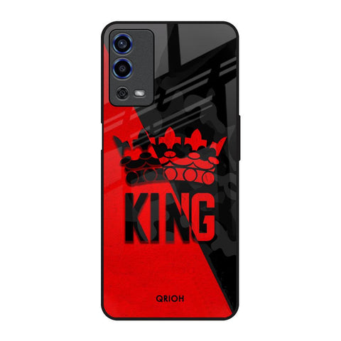 I Am A King Oppo A55 Glass Back Cover Online