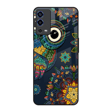 Owl Art Oppo A55 Glass Back Cover Online