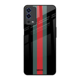 Vertical Stripes Oppo A55 Glass Back Cover Online