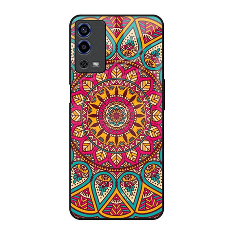 Elegant Mandala Oppo A55 Glass Back Cover Online