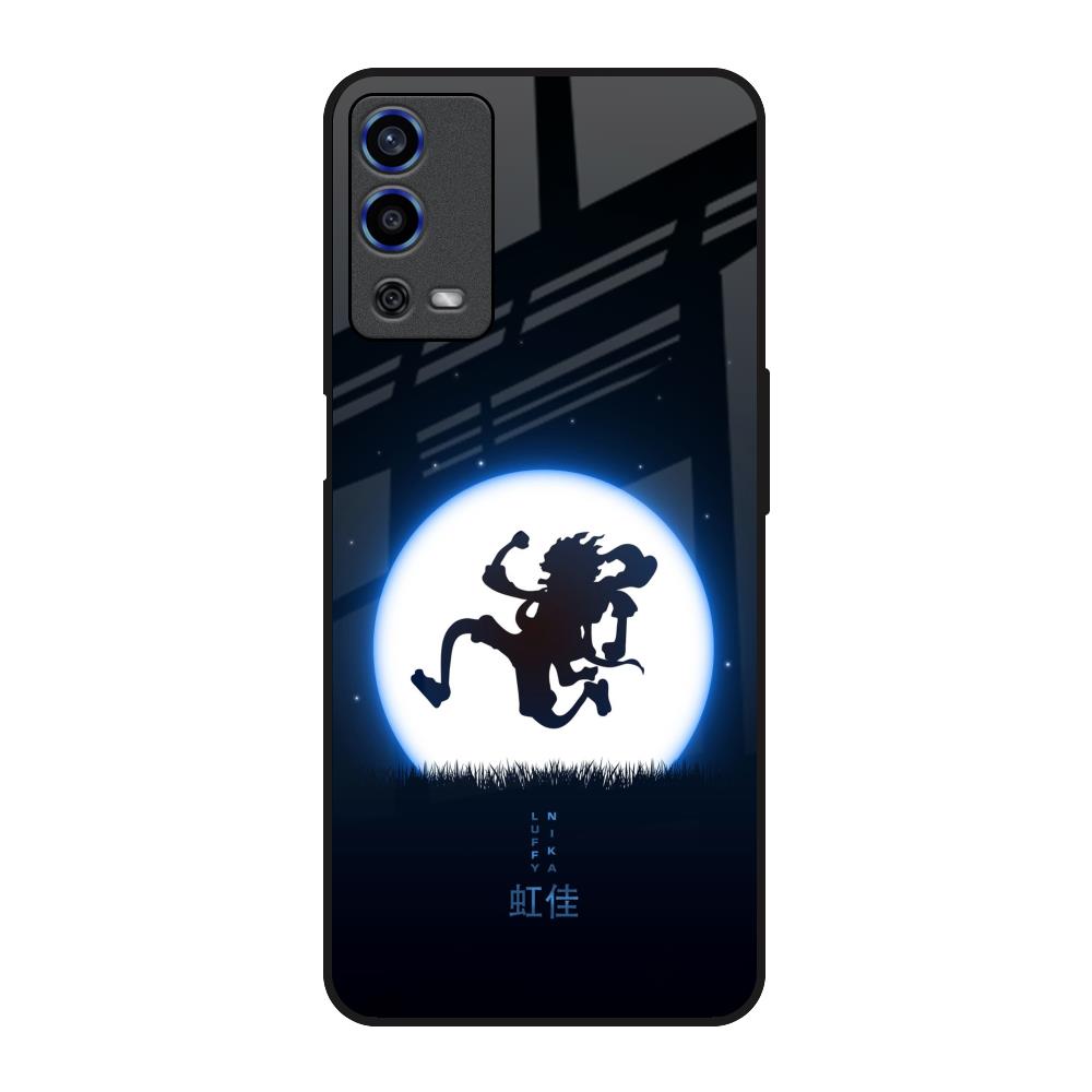 Luffy Nika Oppo A55 Glass Back Cover Online