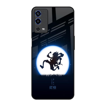 Luffy Nika Oppo A55 Glass Back Cover Online