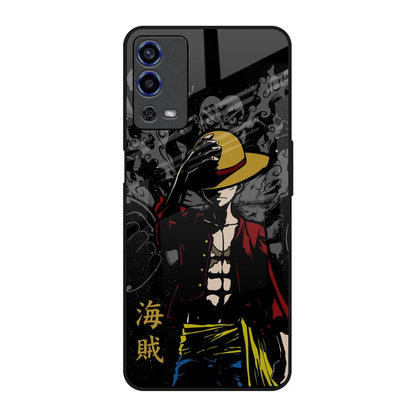Dark Luffy Oppo A55 Glass Back Cover Online