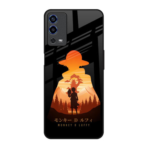 Luffy One Piece Oppo A55 Glass Back Cover Online