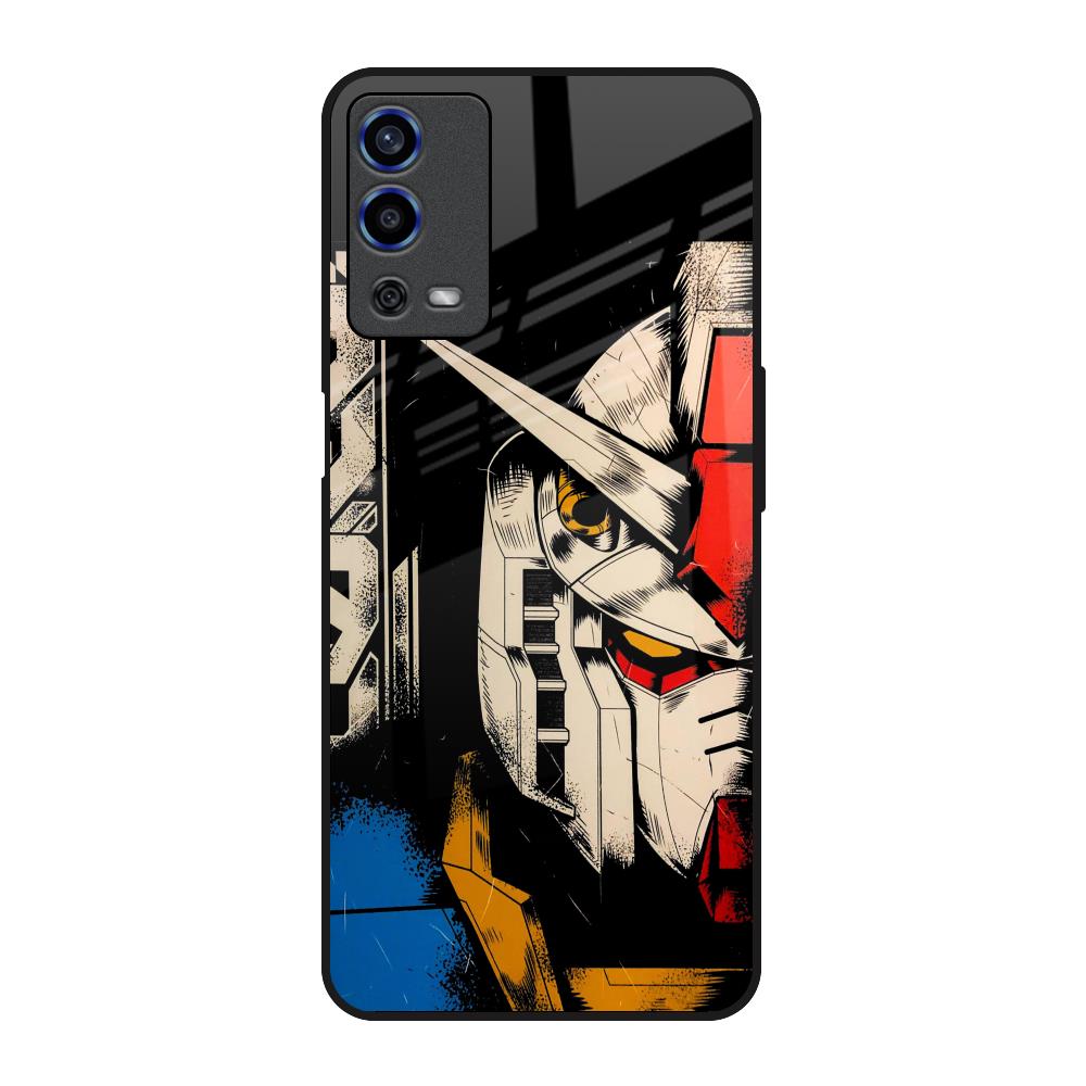 Transformer Art Oppo A55 Glass Back Cover Online