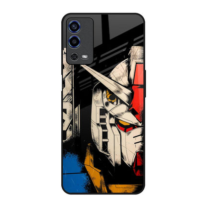 Transformer Art Oppo A55 Glass Back Cover Online