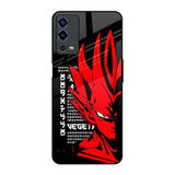 Red Vegeta Oppo A55 Glass Back Cover Online