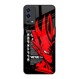 Red Vegeta Oppo A55 Glass Back Cover Online