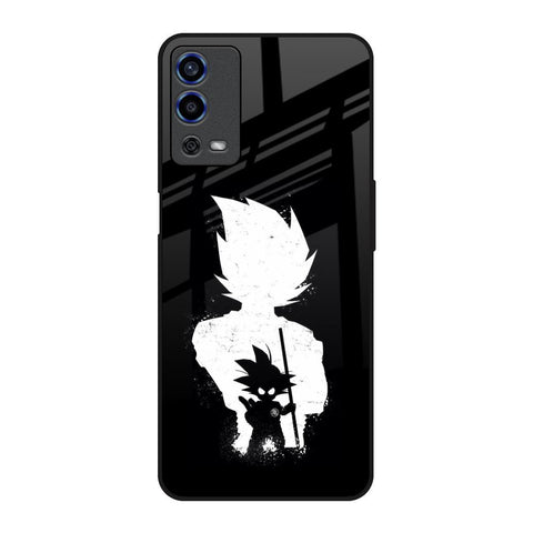 Monochrome Goku Oppo A55 Glass Back Cover Online