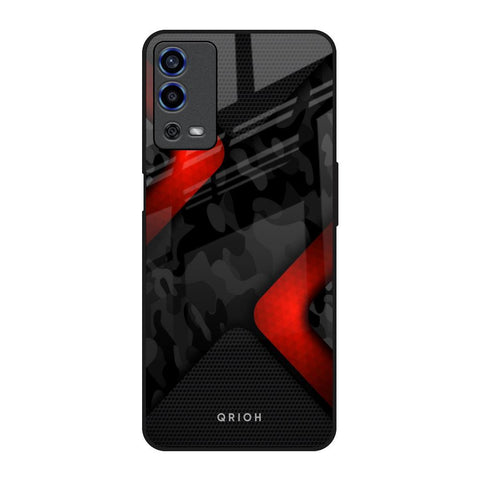 Modern Camo Abstract Oppo A55 Glass Back Cover Online