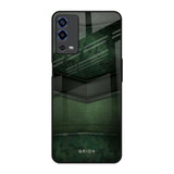 Green Leather Oppo A55 Glass Back Cover Online