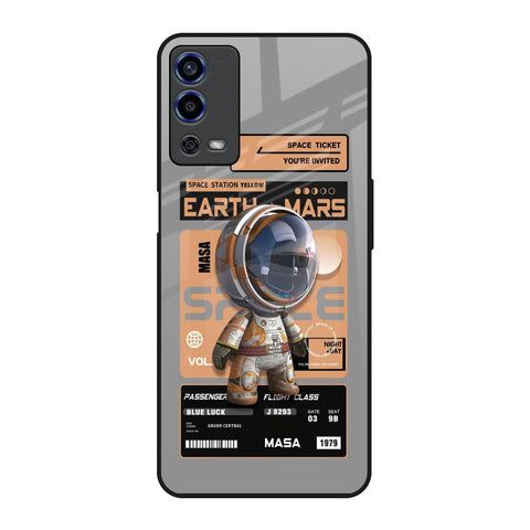 Space Ticket Oppo A55 Glass Back Cover Online