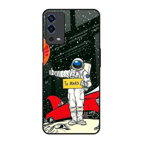 Astronaut on Mars Oppo A55 Glass Back Cover Online