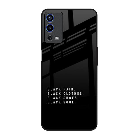 Black Soul Oppo A55 Glass Back Cover Online