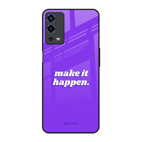 Make it Happen Oppo A55 Glass Back Cover Online