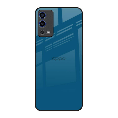 Cobalt Blue Oppo A55 Glass Back Cover Online