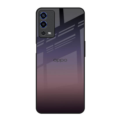 Grey Ombre Oppo A55 Glass Back Cover Online