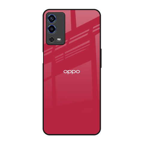 Solo Maroon Oppo A55 Glass Back Cover Online