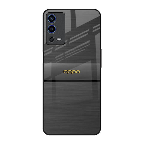 Grey Metallic Glass Oppo A55 Glass Back Cover Online