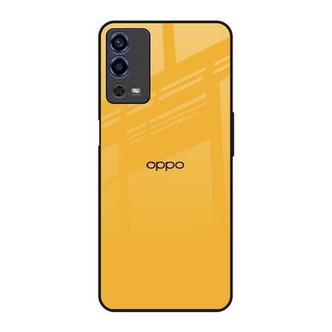 Fluorescent Yellow Oppo A55 Glass Back Cover Online