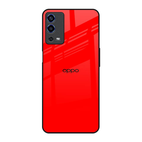 Blood Red Oppo A55 Glass Back Cover Online