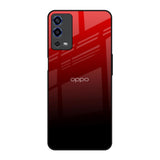 Maroon Faded Oppo A55 Glass Back Cover Online