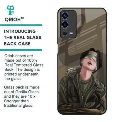 Blind Fold Glass Case for Oppo A55