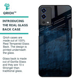 Dark Blue Grunge Glass Case for Oppo A55