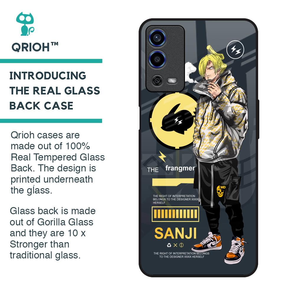Cool Sanji Glass Case for Oppo A55