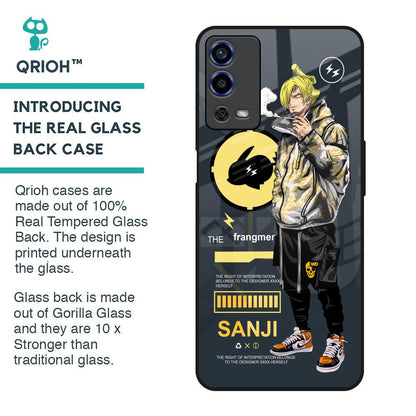 Cool Sanji Glass Case for Oppo A55