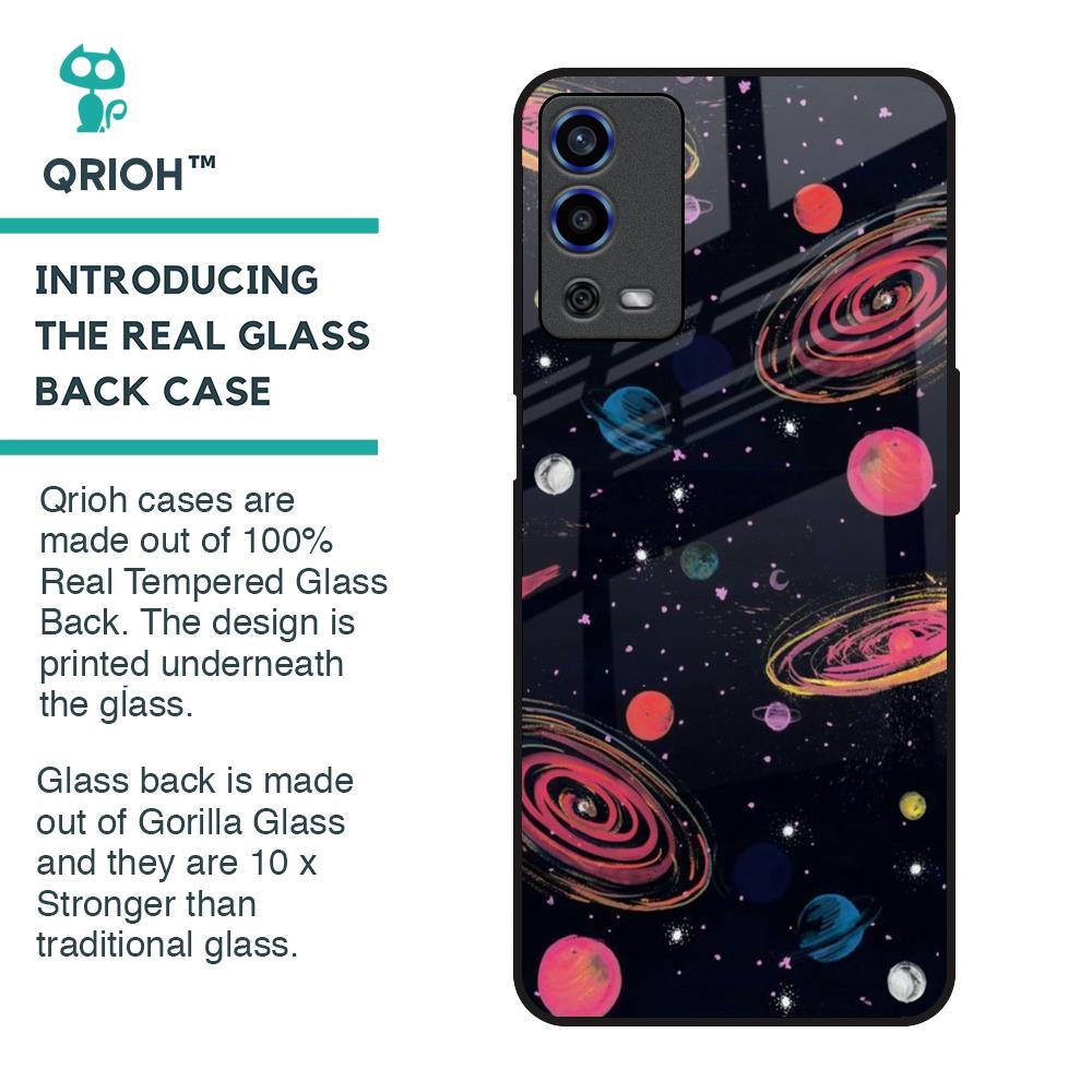 Galaxy In Dream Glass Case For Oppo A55