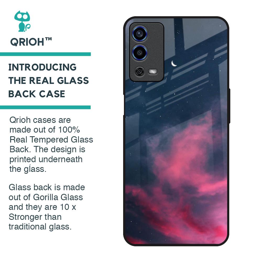 Moon Night Glass Case For Oppo A55