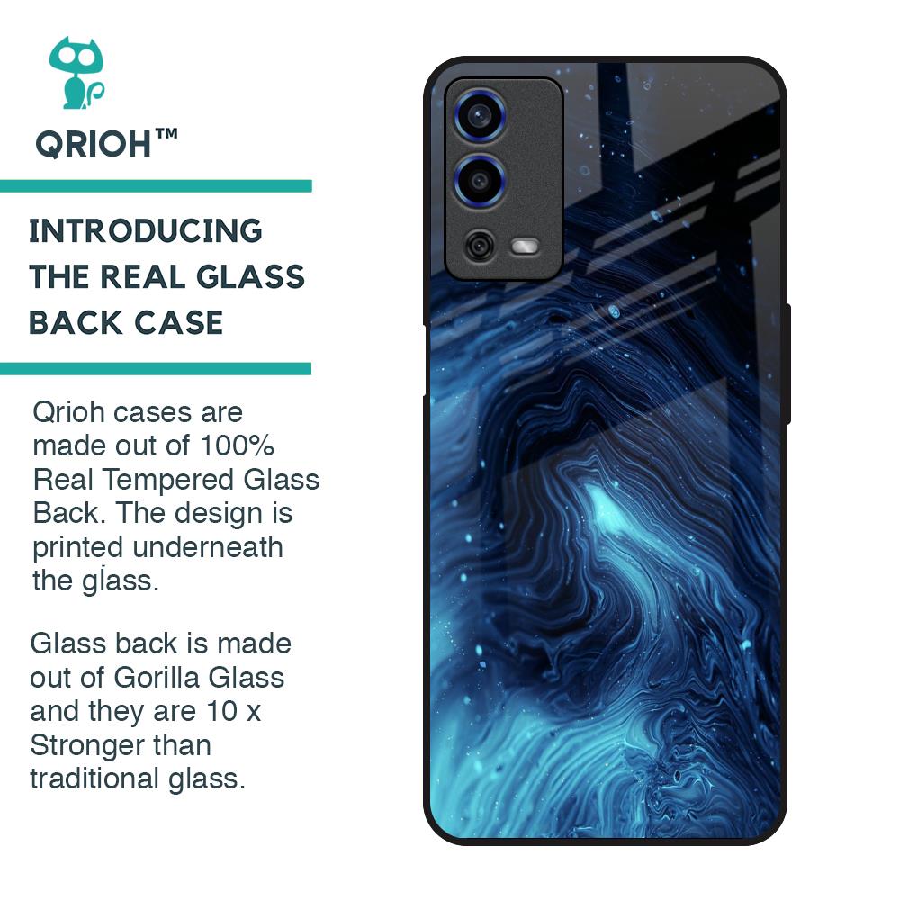 Dazzling Ocean Gradient Glass Case For Oppo A55