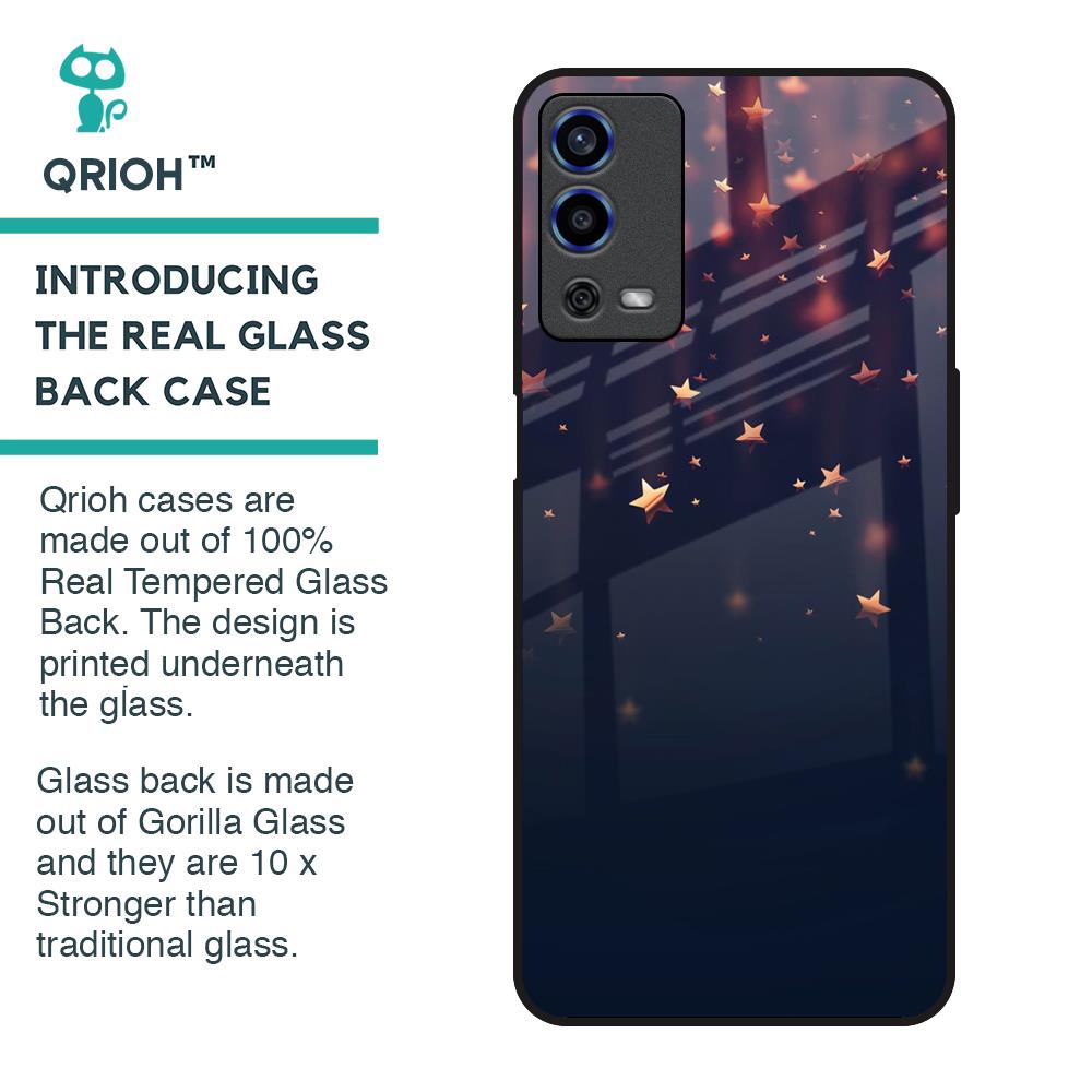 Falling Stars Glass Case For Oppo A55