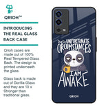 Struggling Panda Glass Case for Oppo A55
