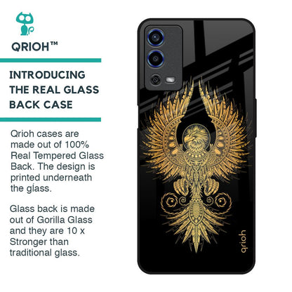 Mythical Phoenix Art Glass Case for Oppo A55
