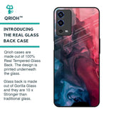 Blue & Red Smoke Glass Case for Oppo A55