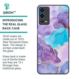 Alcohol ink Marble Glass Case for Oppo A55