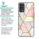 Geometrical Marble Glass Case for Oppo A55