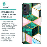 Seamless Green Marble Glass Case for Oppo A55