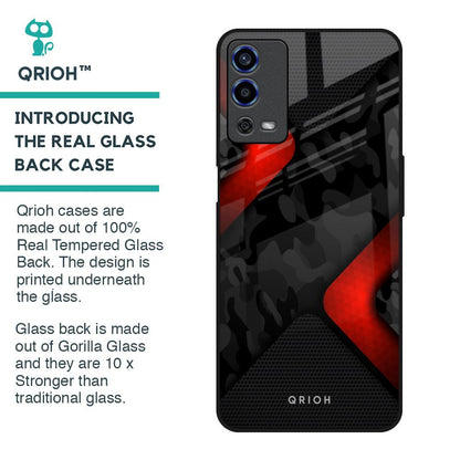 Modern Camo Abstract Glass Case for Oppo A55