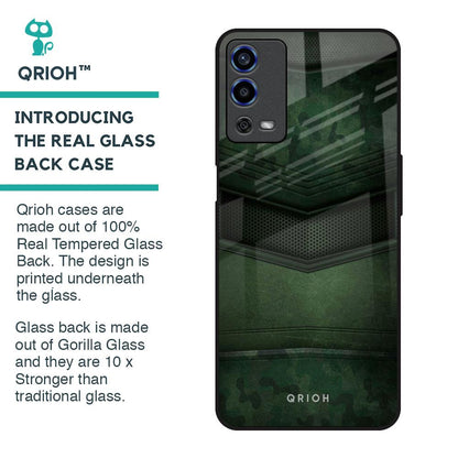 Green Leather Glass Case for Oppo A55