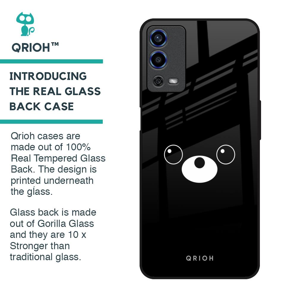 Cute Bear Glass Case for Oppo A55