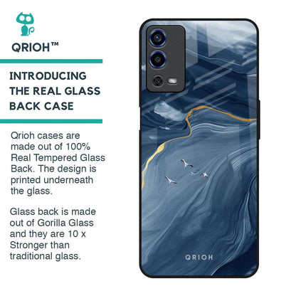 Deep Ocean Marble Glass Case for Oppo A55