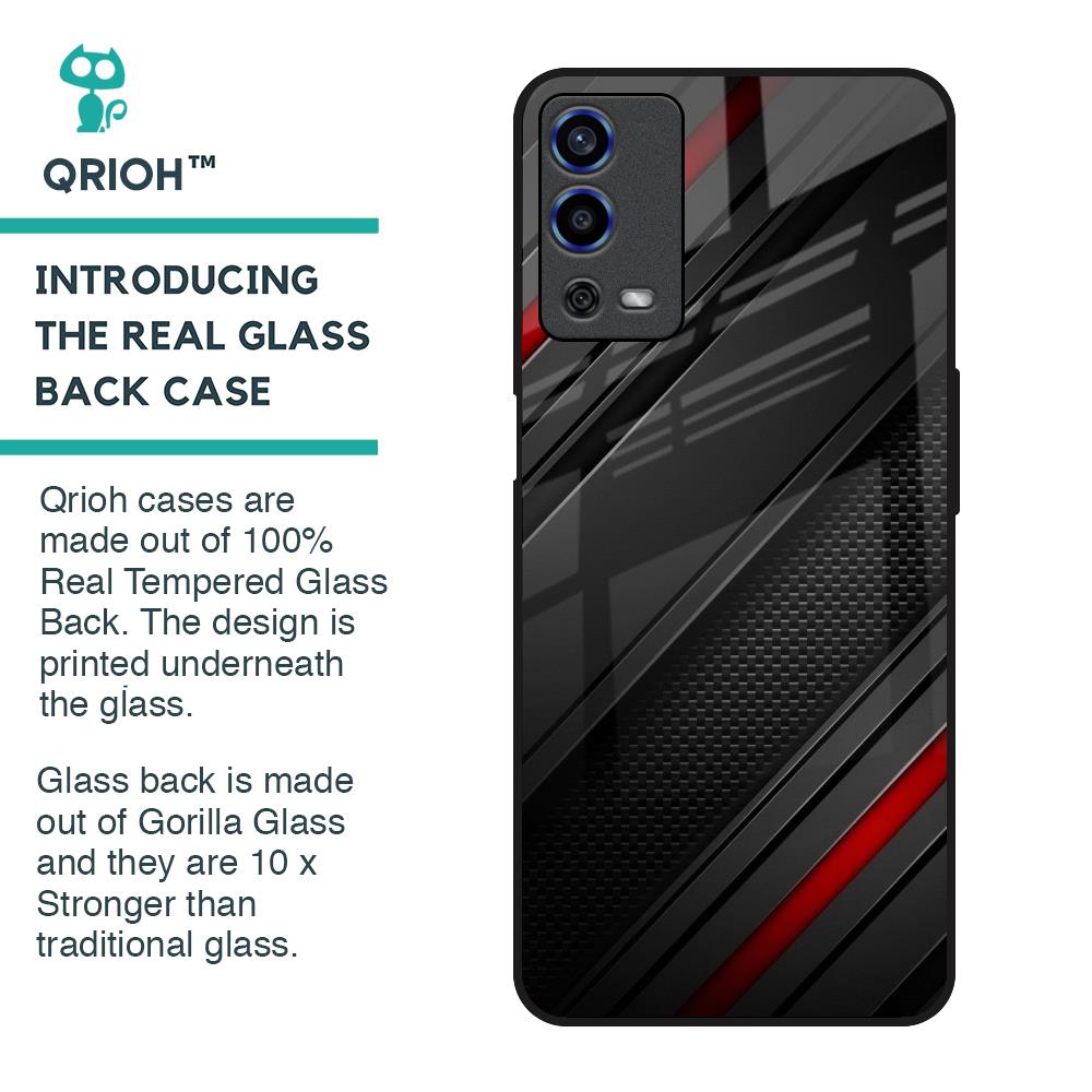 Modern Abstract Glass Case for Oppo A55